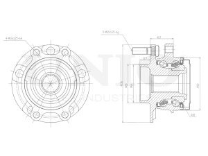 Front hub (with ABS) photo