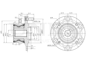 Front hub (without ABS) photo