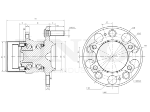 Rear hub (with ABS) photo