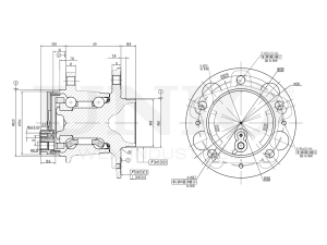 Rear wheel hub (with ABS) photo