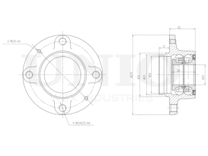Rear hub (without ABS) photo