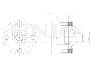 Front hub (without ABS) photo