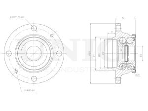 Rear hub (with ABS) photo