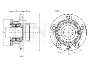 Front hub (without ABS) photo