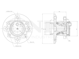 Rear hub (with ABS) photo