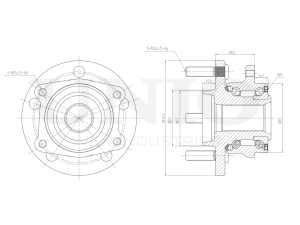 Front hub (with ABS) photo