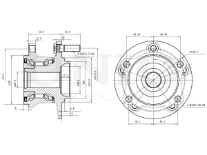 Rear hub (with ABS) photo
