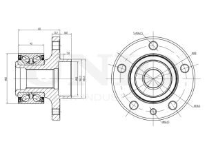 Front hub (with ABS) photo