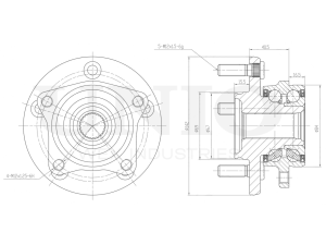 Front hub (without ABS) photo