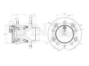 Rear wheel hub (with ABS) photo