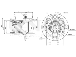 Rear hub (with ABS) photo