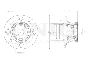 Rear hub (with ABS) photo