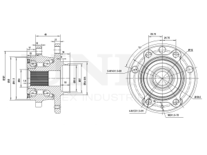 Front hub (with ABS) photo