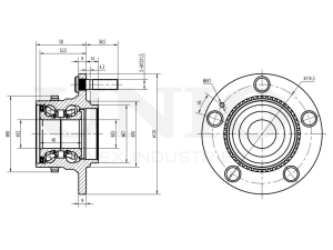 Rear hub (with ABS) photo