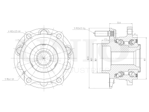 Front hub (without ABS) photo