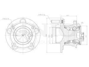 Rear hub (with ABS) photo