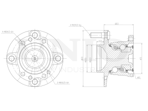 Rear hub (with ABS) photo