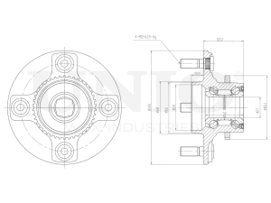Rear hub (with ABS) photo