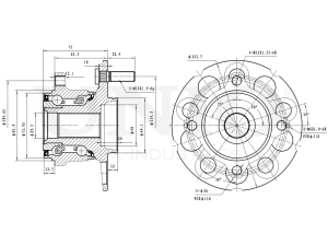 Rear hub (with ABS) photo