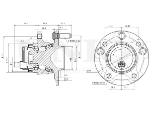 Front hub (with ABS) photo