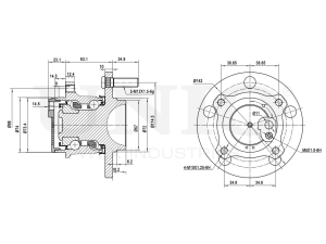 Rear hub (with ABS) photo