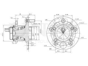Rear hub (with ABS) photo