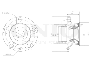 Rear hub (with ABS) photo