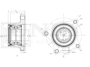 Left rear hub (with ABS) photo