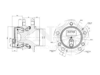 picture of Rear hub (with ABS) from UNIO