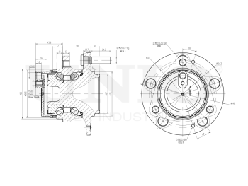 picture of Rear hub (with ABS) from UNIO