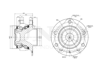 picture of Rear hub (with ABS) from UNIO