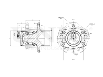 picture of Rear hub (with ABS) from UNIO