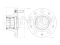Rear hub (without ABS) thumb