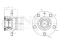 Rear hub (with ABS) thumb