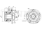 Front hub (with ABS) thumb