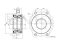 Front/rear hub (with ABS) thumb