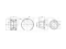 Front wheel bearing kit (without ABS) thumb