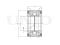 Front wheel bearing kit (without ABS) thumb