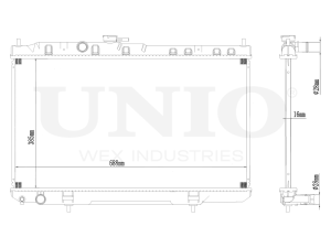 Engine cooling radiator photo