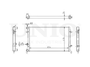 Engine cooling radiator photo