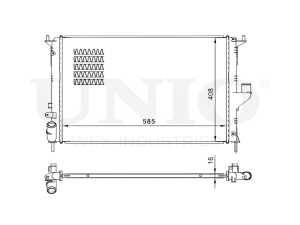 Engine cooling radiator photo