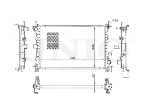 Engine cooling radiator photo