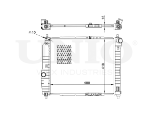 Engine cooling radiator photo