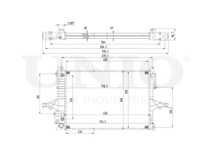 Engine cooling radiator photo