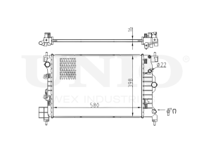 Engine cooling radiator photo