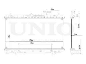 Engine cooling radiator photo