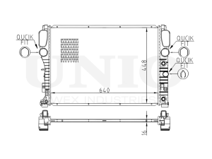 Engine cooling radiator photo