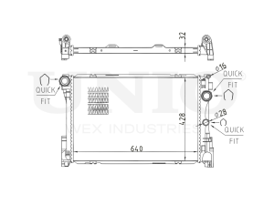 Engine cooling radiator photo