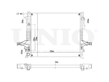 picture of Engine cooling radiator from UNIO