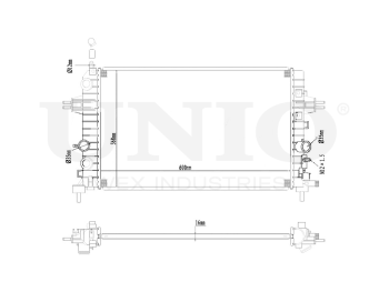 картинка Радиатор охлаждения двигателя от UNIO